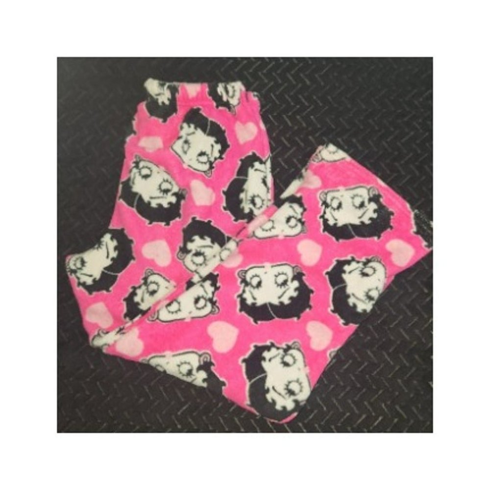 Betty Boop comfy Pink velour lounge/pajama pants in size 1XL